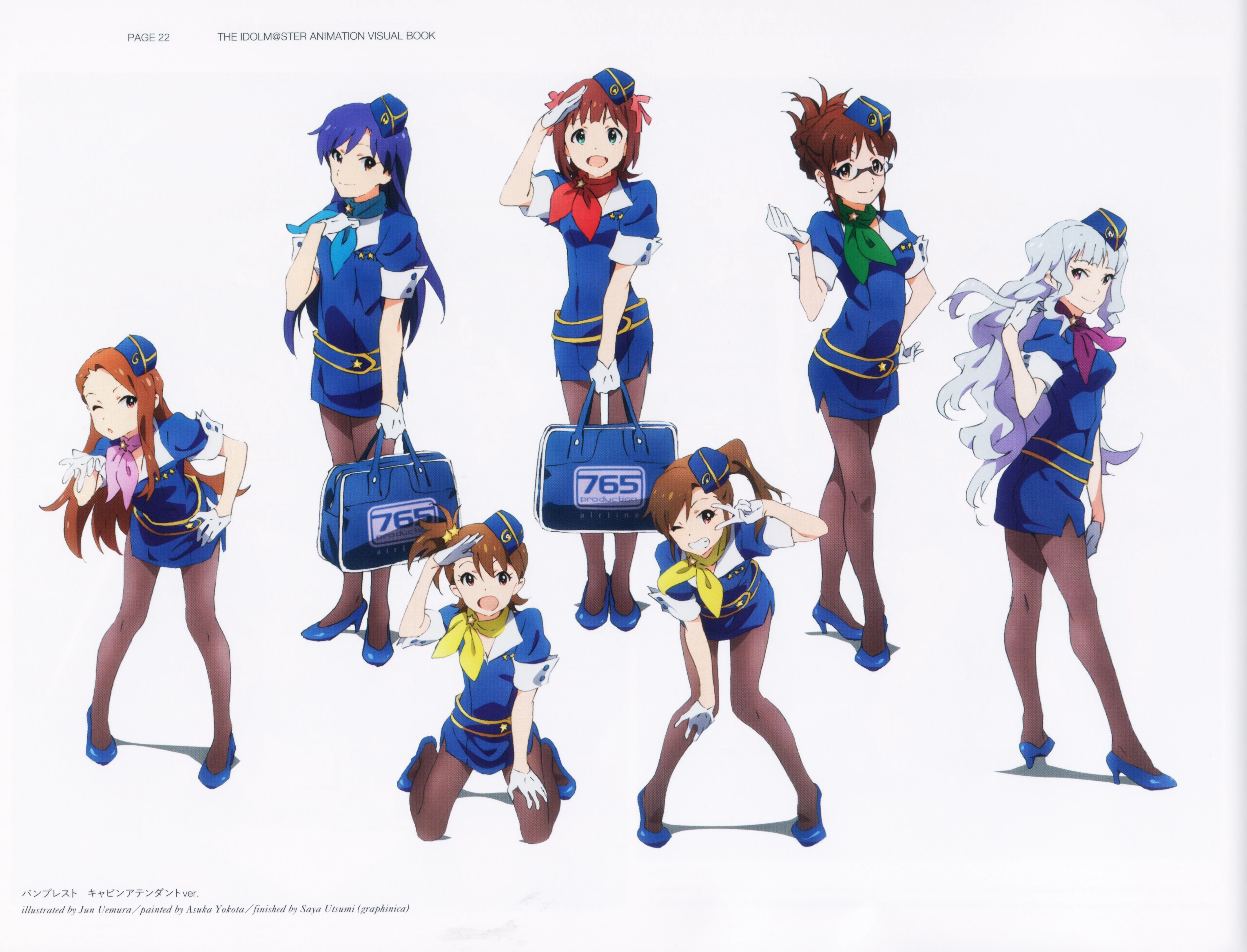 Uemura jun the idolm ster akizuki ritsuko amami haruka futami ami